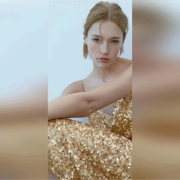 NWT Zara Sequin Slip Dress Limited Edition - Picture 3 of 14